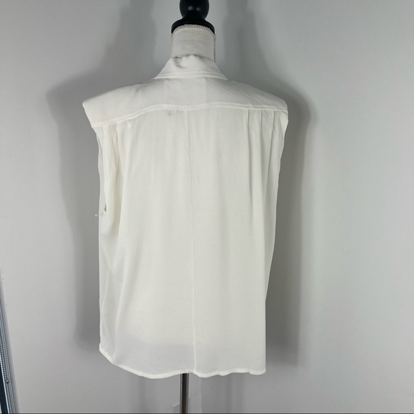 NEW Remain Birger Christensen padded shoulder tux top - Picture 4 of 7